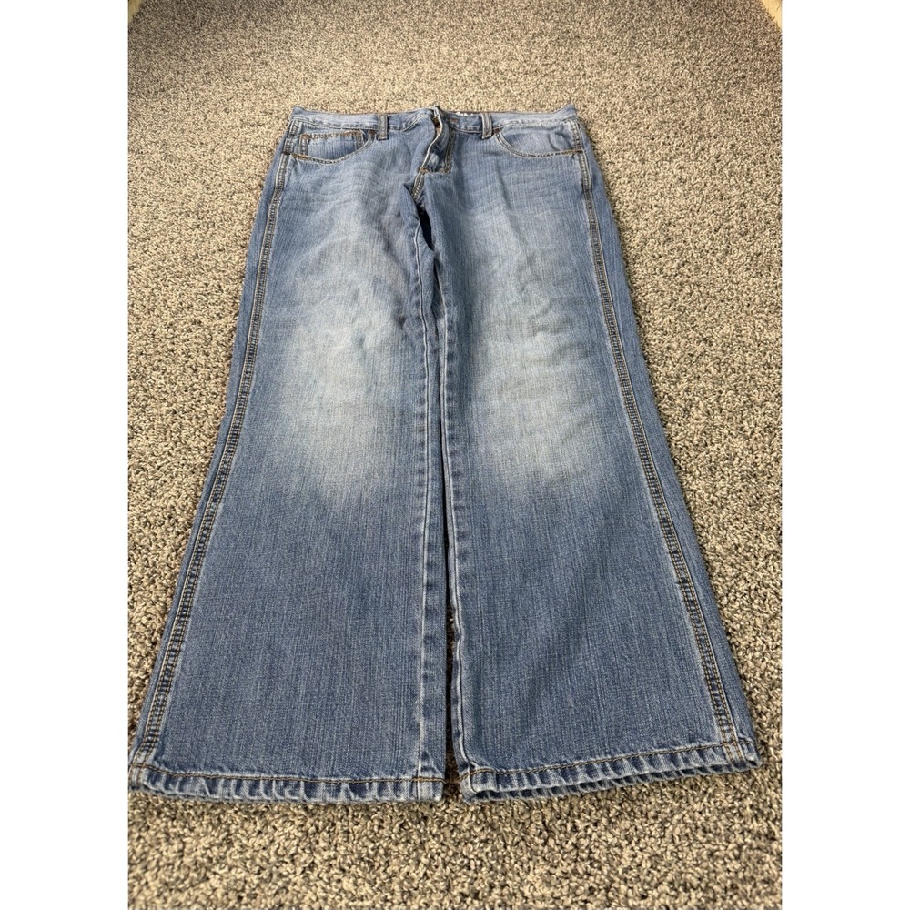 Wrangler Retro Relaxed Bootcut Jeans Men's Size 34x30 Blue Baggy